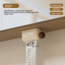 (Brown Dispenser)Toothbrush Cup Wall Organizer With Magnetic Connection For Decor Bathroom