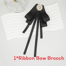 (StyleF)Broche de gravata borboleta estilo universitário cetim com design de liga borboleta para mulheres acessórios de formatura