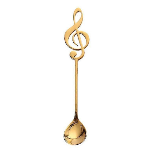 Stainless Steel Musical Notes Ice Cream Coffee Tea Stirring Spoon Tableware
