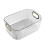 Large Capacity Transparent Multipurpose Storage Box with Handle Stationery Sundries Makeup Storage C 1