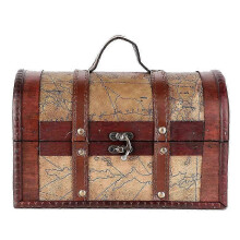 Vintage Wooden European Style Jewelry Organizer Storage Box for Home Shop Bar (#4)