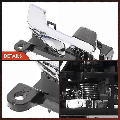 1Set/4pcs Front/Rear Inside Door Handle Pull Chrome+Black for 2008-2013 69205-20210 69206-20210-C0