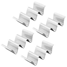 Taco Holder Set of 4, Metal Taco Stand, Holds 2 or 3 Tacos, Oven and Dishwasher Safe