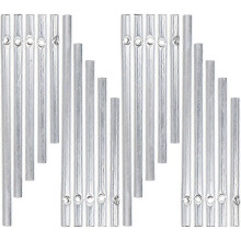 40Sets Aluminum Wind Chime Tubes for DIY Silver Metal Accessories