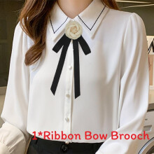 (StyleH)Broche de gravata borboleta estilo universitário cetim com design de liga borboleta para mulheres acessórios de formatura