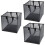Laundry Basket Mesh Folding Hamper for Storage Use 3Pcs Set 3