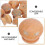 Wooden Cabinet Knobs for Drawer Pulls 20Pcs Round Wood Mushroom Style Handles 2