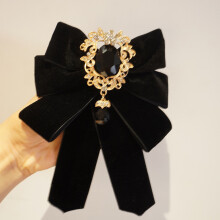 (BlackVelvet)Gravata borboleta com estampa de flor listrada Jk para uso formal e presente