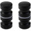 2pcs Black Bathroom Pull Handles, Shower Glass Door Knobs, Back To Back Shower Door Knobs 1