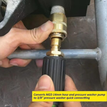 Duty Heavy Brass Quick Connect For Pressure Washer Water Hose With M22 15mm Compatibility