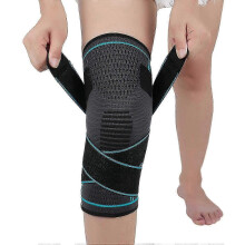 Knee Brace, Arthritis and Meniscus Tear Knee Brace Adjustable Knee Brace Men's and Women's Sports Knee Brace (Blue, Single)