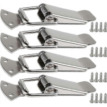 Stainless Steel Tension Clasp with Screws, 56mm Lever Clasp, Toggle Spring Latch, Clamp Clip, Box Fastener, Tool Box Lock Cap