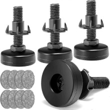 Leveling Feet Adjustable Furniture Feet 3/8 Unc Thread Furniture Levelers Adjustable Leveling Feet For Table Chairs Cabinets Sofa Raiser 4pcs Tabl