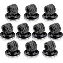 10 Pack Pen Holder Clips Steel Pen Holder Adhesive Pen Clips With Adjustable Loop For Refrigerator