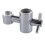 Solid Brass Replacement 25mm Hand Held Shower Bracket for Slider Height and Angle Adjustable Sprayer Holder on Slide Bar, Chrome 1