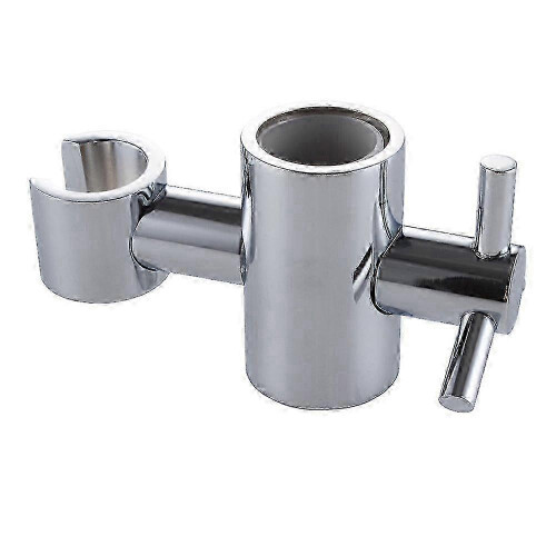 Solid Brass Replacement 25mm Hand Held Shower Bracket for Slider Height and Angle Adjustable Sprayer Holder on Slide Bar, Chrome