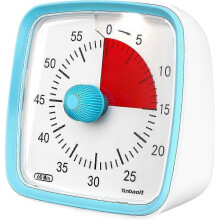 Visual Timer with Night Light, 60 Minute Countdown Timer for Kids and Adults, Silent Classroom Timer for Home, School or Work