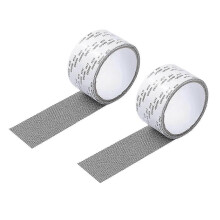Window Repair Duct Tape Screen Patch Repair Kit Fiberglass Duct Tape Door Repair,2pcs(black)