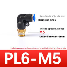 (Style4)Brass And Plastic Threaded Elbow Connectors For Fluid Transfer Plumbing Diy