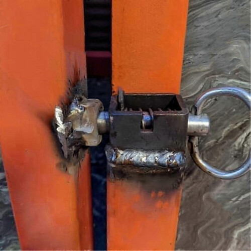 Weld-On Spring Latch Lock Assembly with Plain Tube for Trailer Gate, 5/8", 2 Pack 1
