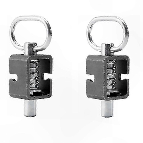 Weld-On Spring Latch Lock Assembly with Plain Tube for Trailer Gate, 5/8", 2 Pack 2