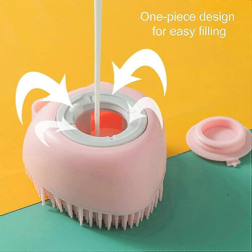 3pcs Silicone Body Brush Scrubber With Dispenser 1