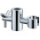 Solid Brass Replacement 25mm Hand Held Shower Bracket for Slider Height and Angle Adjustable Sprayer Holder on Slide Bar, Chrome 4