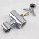 Solid Brass Replacement 25mm Hand Held Shower Bracket for Slider Height and Angle Adjustable Sprayer Holder on Slide Bar, Chrome 5