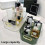 Large Capacity Transparent Multipurpose Storage Box with Handle Stationery Sundries Makeup Storage C 5