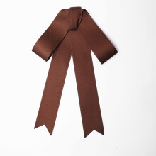(CoffeeBadge)Modische Damen-Brosche mit Fliege und Satinband für Abschlussfeier und Freizeitkleidung