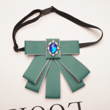 (ApricotLightGreenAdjust)Minimalistisches Unisex Halsband Blume mit verstellbarem Riemen und Seidenstoff für Zeremonien