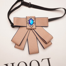 (BlueBrownAdjust)Minimalistisches Unisex Halsband Blume mit verstellbarem Riemen und Seidenstoff für Zeremonien
