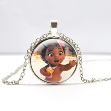 (Style3 Silver) Maui Princess Moana Jewelry Pendant Necklaces Cartoon Gift Fashion Jewelry