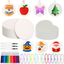 3D Puff Foam Texture Painting Kit, 12 Markers And 20 Texture Sheets DIY Art Craft Supplies