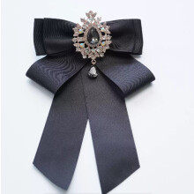 (BlackSparkle)Korean Style Satin Neck Bow With Sparkling Galaxy Pattern For Occasions Special