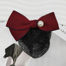 (RedHeadwear)Rote Damenfliege im Seidenstil mit Clip- oder Krawattenverschluss für formelle Uniformen und Outfits