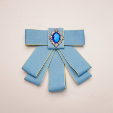 (YellowBluePin)Minimalist Unisex Collar Flower With Adjustable Strap And Silk Fabric Ceremonies For