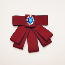 (BlueRedPin)Minimalist Unisex Collar Flower With Adjustable Strap And Silk Fabric Ceremonies For
