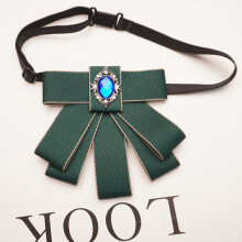 (ApricotGreenAdjust)Minimalist Unisex Collar Flower With Adjustable Strap And Silk Fabric For Ceremonies