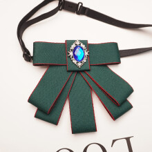 (RedGreenAdjust)Collare unisex minimalista fiore con cinturino regolabile e tessuto seta cerimonie per