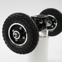 Kit de Roues et Support d'Essieu pour Trottinette Électrique, Alliage d'Aluminium 8 Pouces, Noir, Capacité 100kg