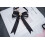(BlackBackStrap)Mädchen Spitze Fliege mit Perlenverzierungen für modische Accessoires Winter 1