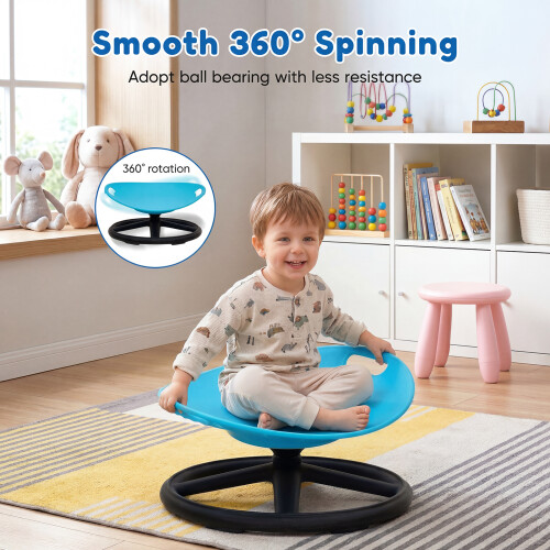 Living And Home Sensory Balance Training Spinning Chair for Kids, Blue 1