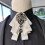 (StyleK)Versatile Collar Flower Pin With Glittering Stones For Office Party Or Use Gift 5