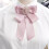 (PinkSparkle)Korean Style Satin Neck Bow With Sparkling Galaxy Pattern For Special Occasions 1