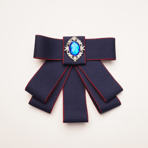 (RedBluePin)Minimalist Unisex Collar Flower With Adjustable Strap And Silk Fabric Ceremonies For
