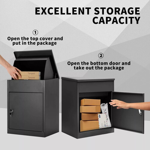 Extra Large Parcel Delivery Drop Box Lockable Outdoor Storage Letter Post 2