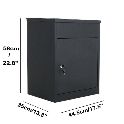 Extra Large Parcel Delivery Drop Box Lockable Outdoor Storage Letter Post 1