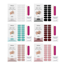 Soft Gel Nail Patch Set - Semi-Cured Self-Adhesive Nail Wraps, Easy Long-Lasting Manicure