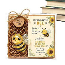 (A) Small Animal Craft Figurine, Inspirational Decor With Motivation Card For Gift Table Display